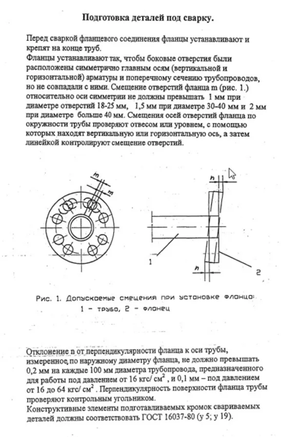 TK149. Welding of flanges, fittings and parts to pipes