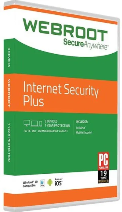 Webroot Internet Security Plus    2 года / 3 устройства