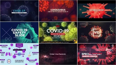 ✔️ Проекты на тему COVID-19 | AfterEffects коронавируc