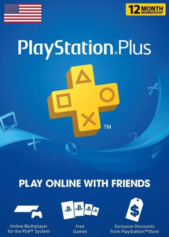 PLAYSTATION PLUS (PSN PLUS) 12 MONTHS | 365 DAYS (USA)