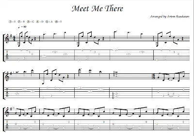 Meet Me There - fingerstyle guitar + tabs
