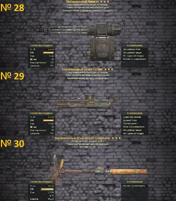 Fallout 76 | Best Legendary Weapons! Best price! (PC)