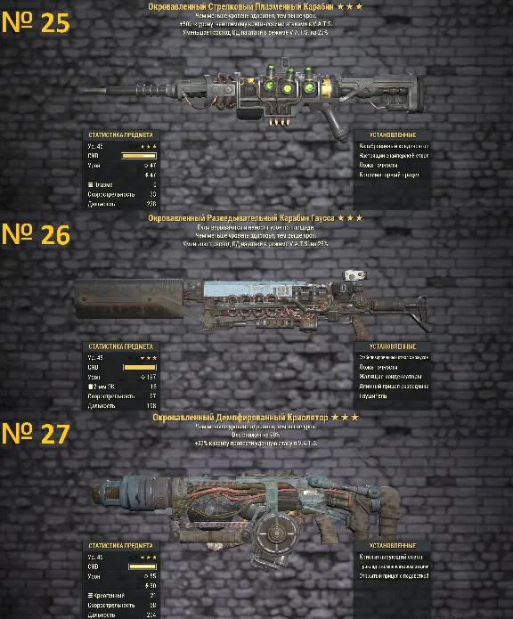 Fallout 76 | Best Legendary Weapons! Best price! (PC)