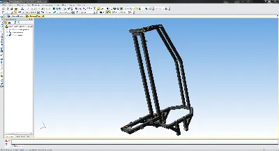 Airliner powerplant - 3D model in KOMPAS-3D
