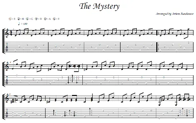 The Mystery - fingerstyle guitar + tabs