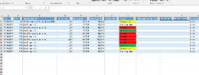 Автоматический реестр в Excel