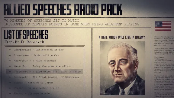 Hearts of Iron IV Allied Speeches Pack (steam)