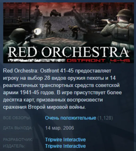 Red Orchestra: Ostfront 41-45 Guest Pass Gift RU/CIS