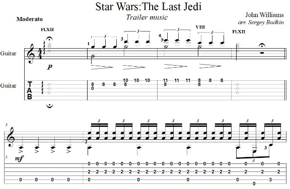The Last Jedi (Star Wars) guitar cover