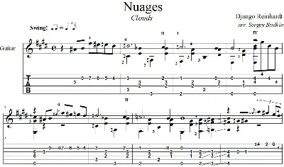 Nuages (Django Reinhardt)_guitar cover
