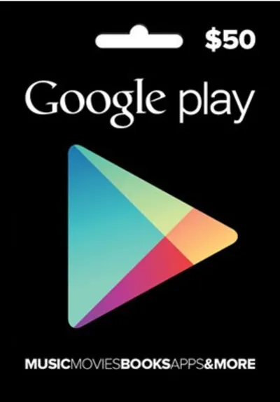 GOOGLE PLAY ПОДАРОЧНАЯ КАРТА $50 USD (США)