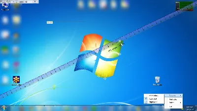 Desktop tools - ruler and protractor
