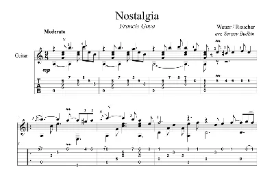 Nostalgia - Francis Goya - guitar cover