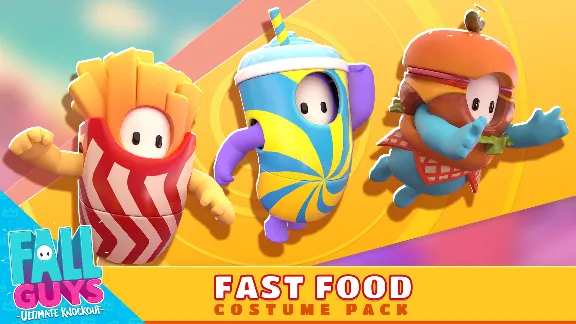 Fall Guys - Fast Food Costume Pack DLC ✅ Steam GLOBAL