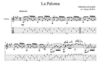 La Paloma (Sebastián de Iradier) - guitar cover