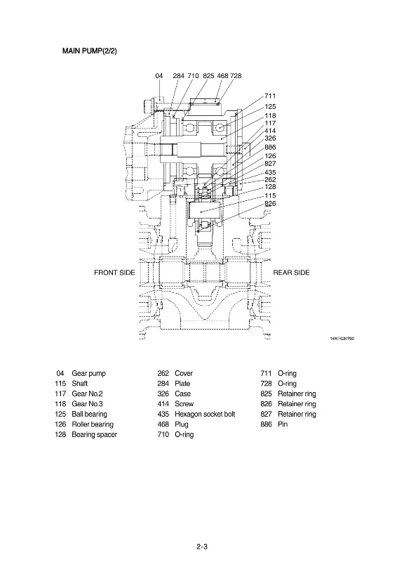 Manual, repair, maintenance Hyundai R140W-7A