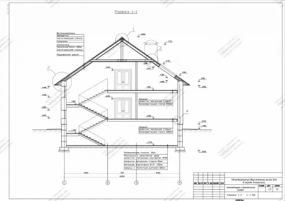 Detached two-storey residential house (cottage) 455 m2