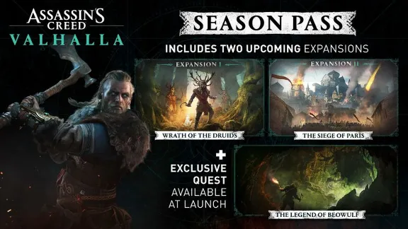🌍 Assassin&acute;s Creed Valhalla Season Pass XBOX КЛЮЧ🔑+🎁