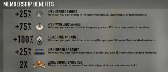 Heroes & Generals 14 day Veteran Membership IN-GAME 💥