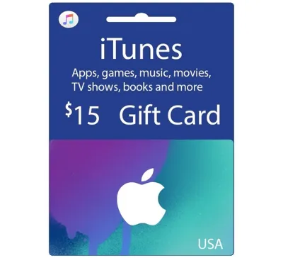 iTunes Gift Card $15 USA - без комиссии