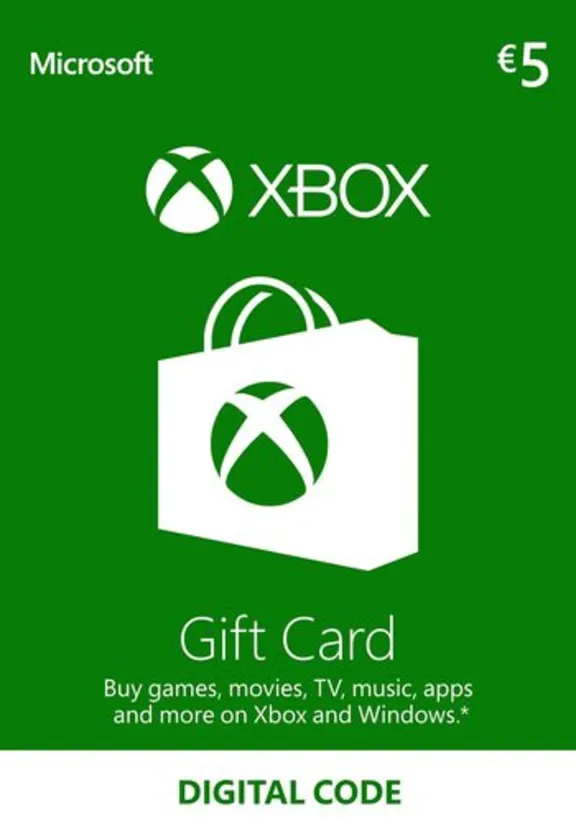 Xbox Gift Live Card – 5 Euro € - ЛИЦЕНЗИОННЫЙ КЛЮЧ 🎁