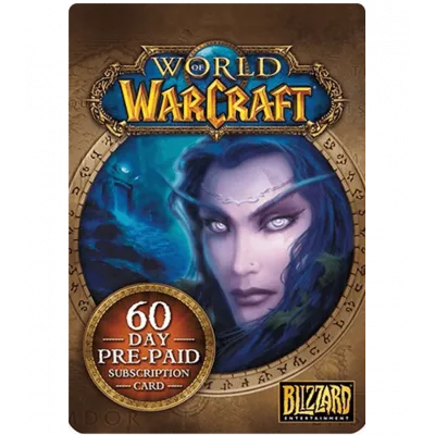 WORLD OF WARCRAFT 60 DAYS TIME CARD (RU/EU)+WOW CLASSIC