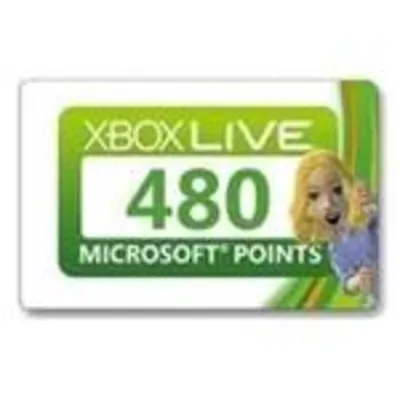 xBox Live! - US/CAN - 480 MS Points Card - СУПЕРСКИДКИ