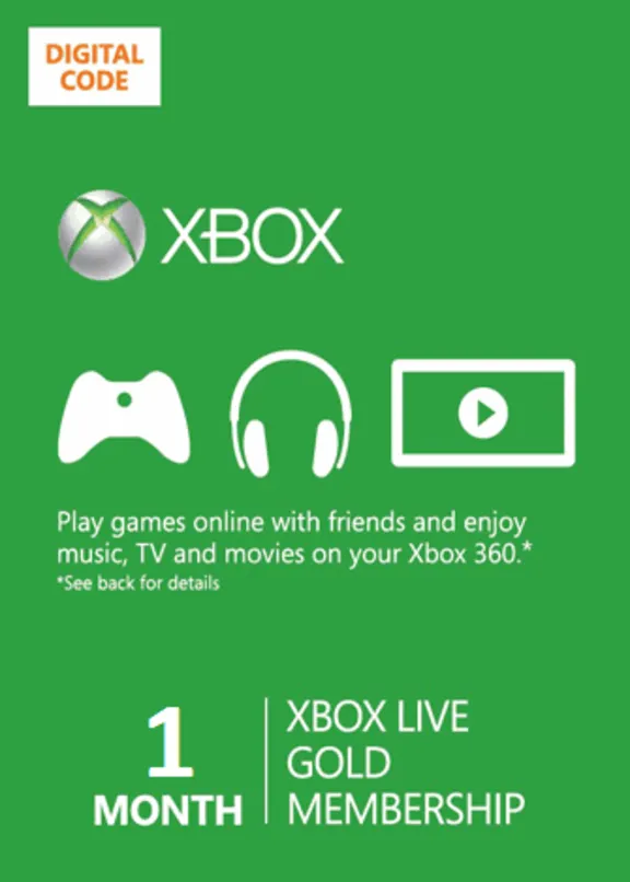 Xbox Live Gold - 1 month (active by vpn) 🔑