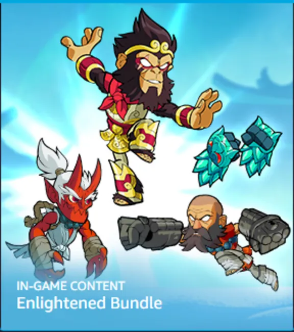 🆕 Brawlhalla Enlightened Wu-Shang Bundle КЛЮЧ 🔑+🎁