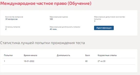 Международное частное право.Тест Синергия 2022г
