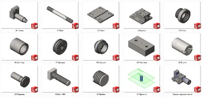 Зажим гидравлический МЧ00.04.00.00 solidworks