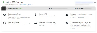 Norton 360 Premium  10 devices / 16 месяцев (485 дней) Global