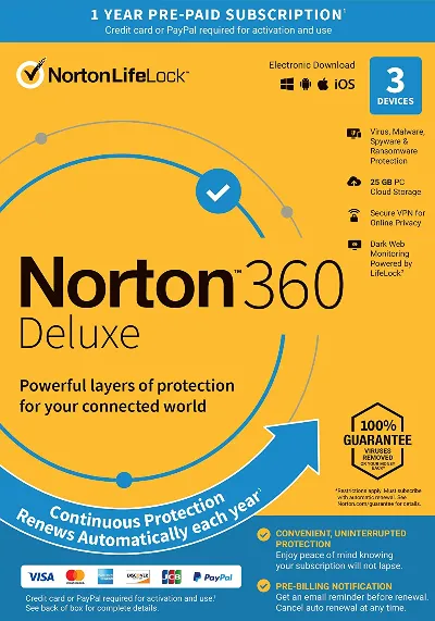Norton 360 Deluxe   3 devices / 90 дней (Global)