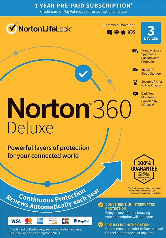 Norton 360 Deluxe   3 devices / 90 дней (Global)