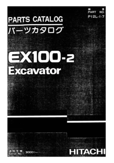 HITACHI EX100-2 КАТАЛОГ ЗАПЧАСТЕЙ