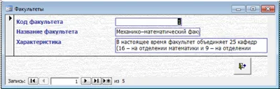 База данных Абитуриент Access