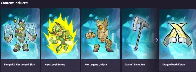 🔥 🆕 Brawlhalla Fangwild Kor Bundle КЛЮЧИК 🔑 🔥