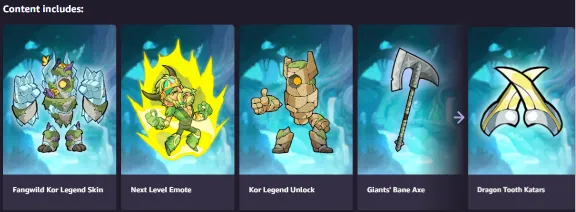 🔥 🆕 Brawlhalla Fangwild Kor Bundle КЛЮЧИК 🔑 🔥