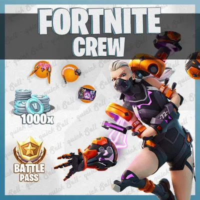 🚀FORTNITE CREW (Battle Pass + 1000 V-Bucks) - 1 month✅