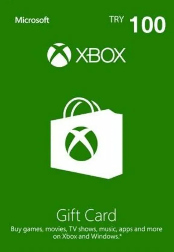 Подарочная карта Xbox Live на 100 турецких лир (Турция)