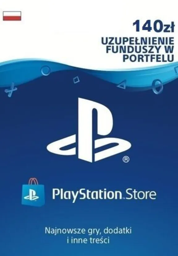 PlayStation Network пополнение на 140 PLN (PL) -%