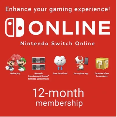🔥  ПОДПИСКА NINTENDO SWITCH ONLINE — 12 МЕС EU