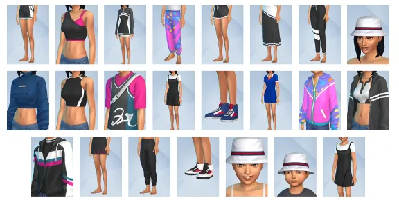 The Sims 4  Throwback Fit Kit  Origin DLC Region Free