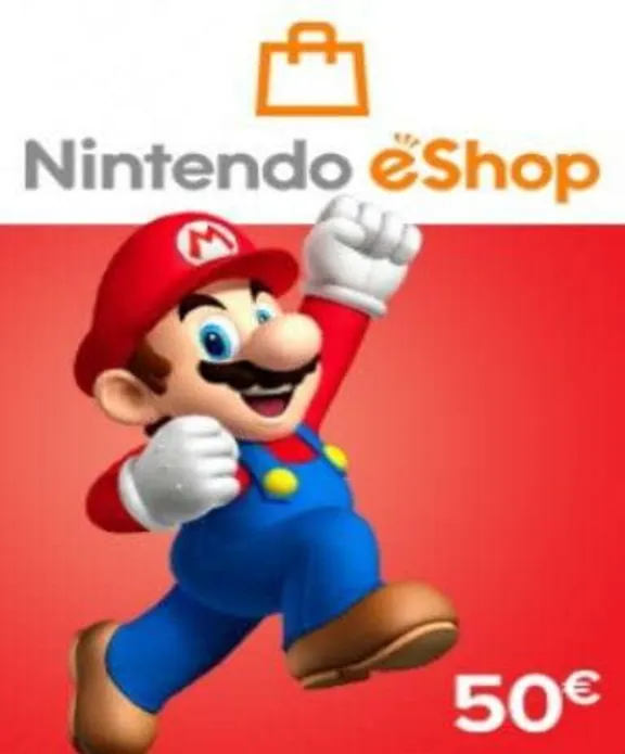 🎁 КАРТА ОПЛАТЫ NINTENDO ESHOP — 50 EUR [EU] | СКИДКИ