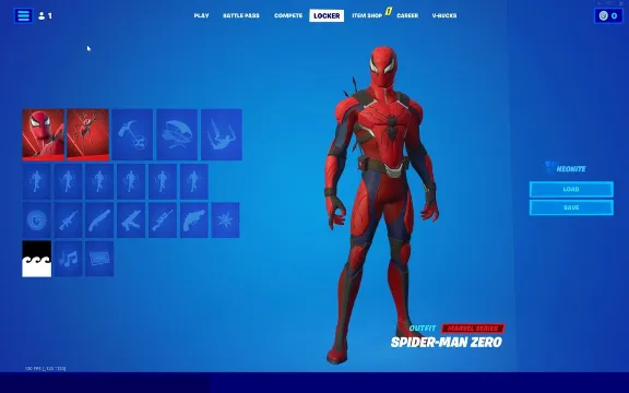 Spider-Man Zero Outfit War Fortnite Global