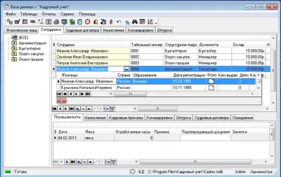 Personnel records