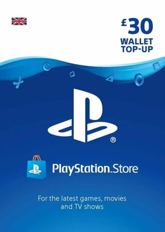 Playstation Network PSN £30 (UK) - без комиссии