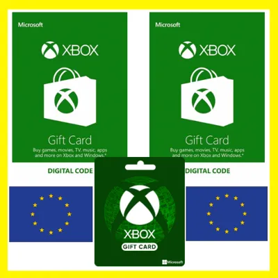 XBOX ПОДАРОЧНАЯ КАРТА ЕВРОПА EU XBOX EURO КАРТА ПОПОЛНЕНИЯ ИКСБОКС КОД EUROPE EUR