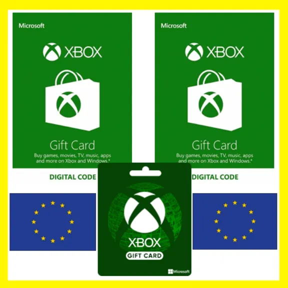 XBOX ПОДАРОЧНАЯ КАРТА ЕВРОПА EU XBOX EURO КАРТА ПОПОЛНЕНИЯ ИКСБОКС КОД EUROPE EUR