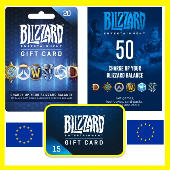 BLIZZARD Подарочная Карта ЕВРОПА EURO БЛИЗЗАРД КОД Battle.net EUROPE